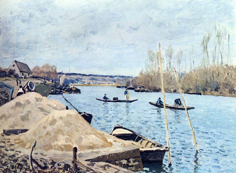 Alfred Sisley Seine bei Port Marly oil painting picture